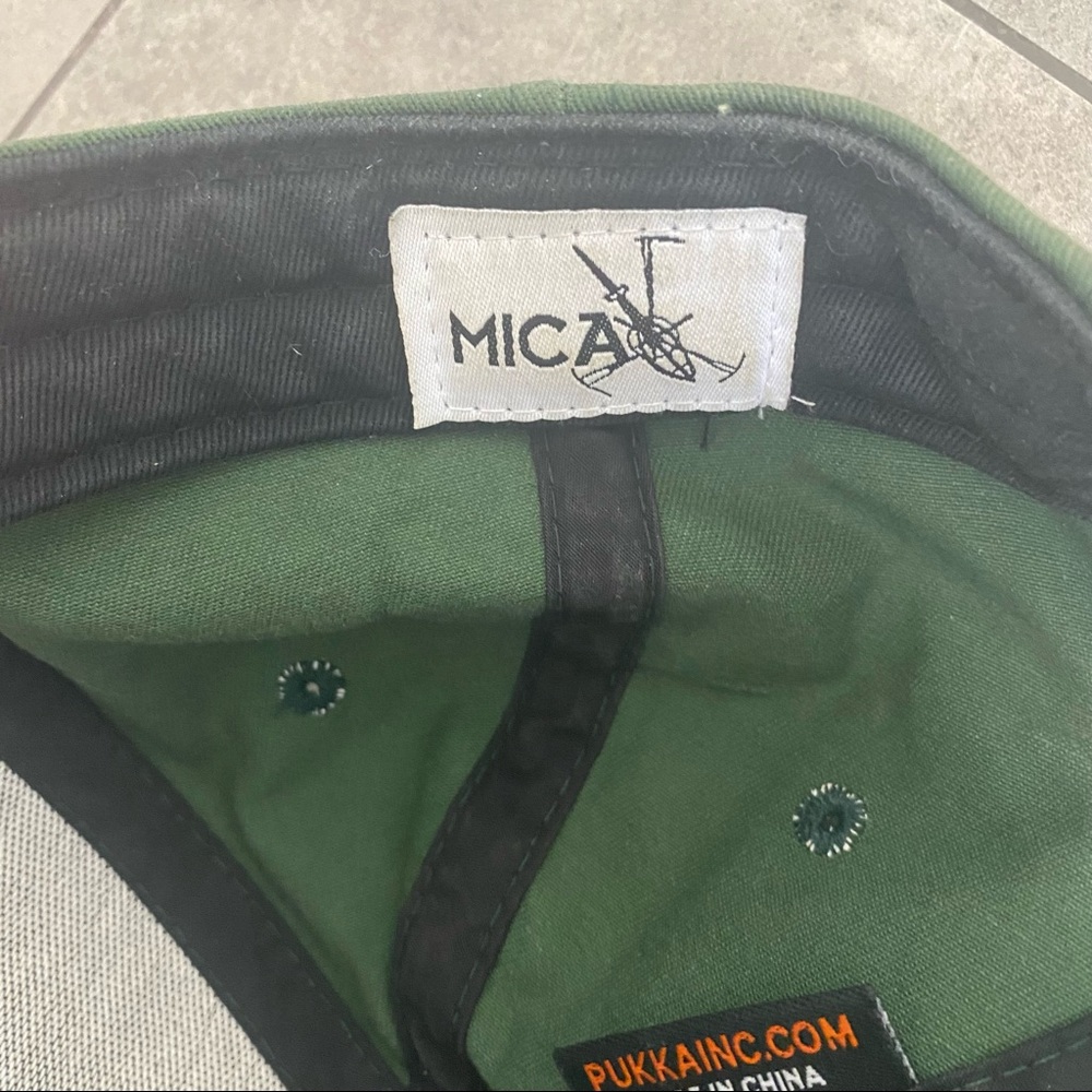 Pukka brand mica green bleached dyed trucker hat - Picture 3 of 6